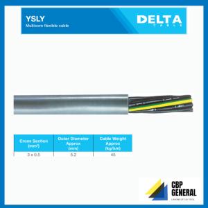 Kabel YSLY-JZ 3 X 0.5 mm / Kabel Control / YSLY 3 X 0.5 DELTA