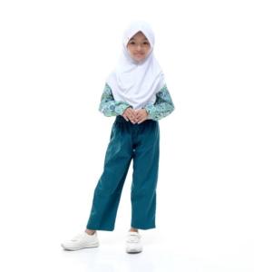 Terbaru Seragam Tk/Paud Muslim Batik Baju Tk/Paud Muslim Batik Hijau