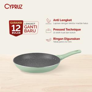 Cypruz Wajan Penggorengan Anti Lengket Fry Pan Green Series - 18 cm