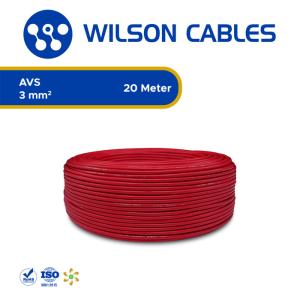 AVS 2 mm2 20 Meter - Kabel Otomotif Wilson Cables - Black