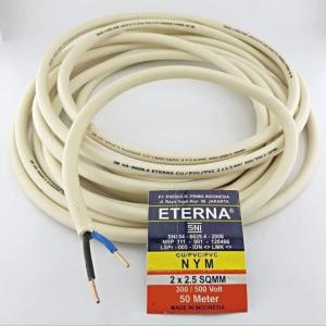 (5 Meter) Kabel listrik eterna 2x2.5 MM NYM Kabel eterna per 5 meter